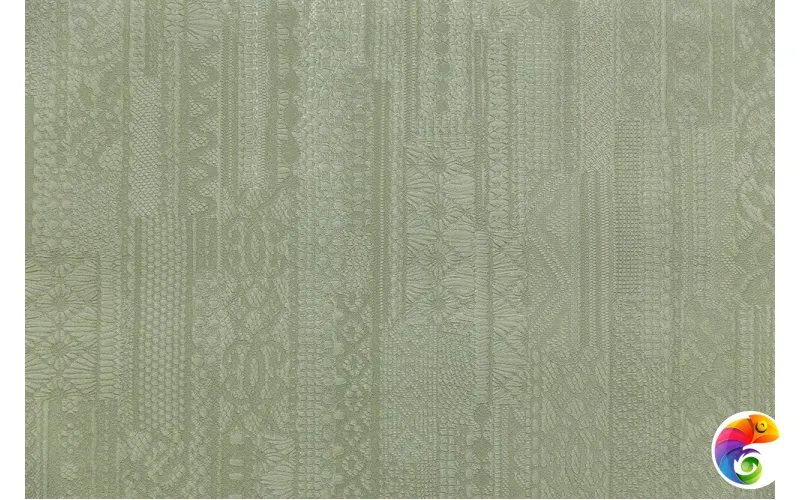 KM8207 Обои виниловые Ажур база универсальная,зеленый 1,06х10 (1, Т C1) смещённая стыковка