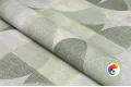 KM8513 Обои виниловые Шафран мотив,зелёный, круги 1,06х10 (1, Т A) прямая стыковка