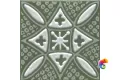 KMD3STA019GN Декор Бахия 2 зелёный глянцевый 9,8x9,8x0,7