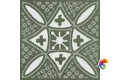 KMD3STA019GN Декор Бахия 2 зелёный глянцевый 9,8x9,8x0,7