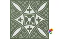 KMD3STA019GN Декор Бахия 2 зелёный глянцевый 9,8x9,8x0,7