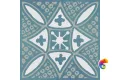 KMD3STA020GN Декор Бахия 2 бирюзовый глянцевый 9,8x9,8x0,7