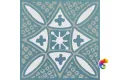 KMD3STA020GN Декор Бахия 2 бирюзовый глянцевый 9,8x9,8x0,7