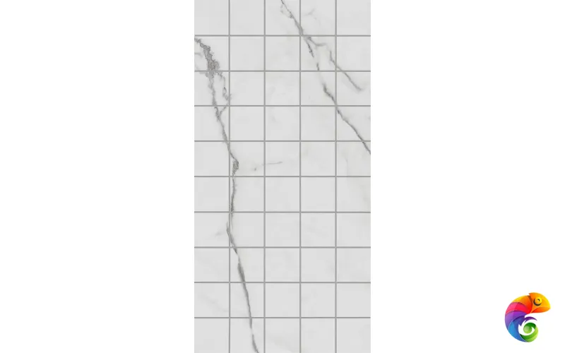 KMD2PTG003BR Декор чипсет Коррер белый глянцевый обрезной 30x60x0,9