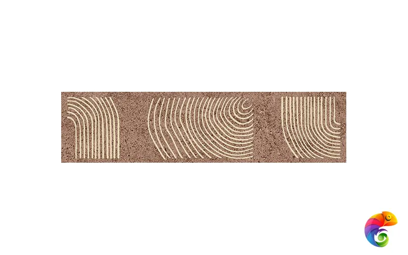 KMB2TGL006BR Бордюр Руссильон коричневый матовый обрезной 30x7,2x0,9