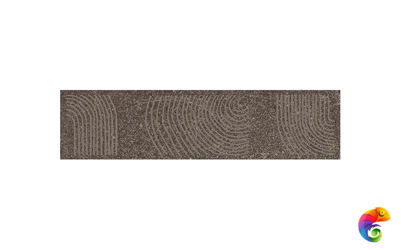 KMB2TGL007BR Бордюр Руссильон коричневый тёмный матовый обрезной 30x7,2x0,9