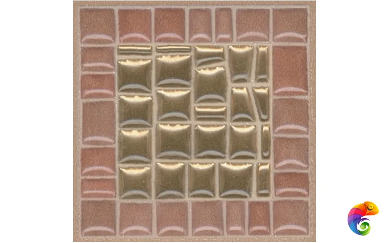 AD/B312/5246 Вставка Виченца золото 4,9х4,9х6,9
