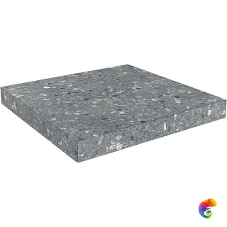 SG632800R/GCA Ступень угловая клееная Терраццо серый темный 33х33х11