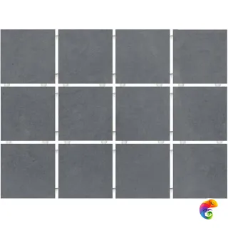 1290H Амальфи серый темный, полотно 29,8х39,8 из 12 частей 9,8x9,8x7