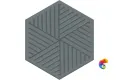 OS/C241/63012 Декор Агуста синий матовый 6x5,2x0,69