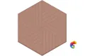 OS/D241/63010 Декор Агуста розовый матовый 6x5,2x0,69