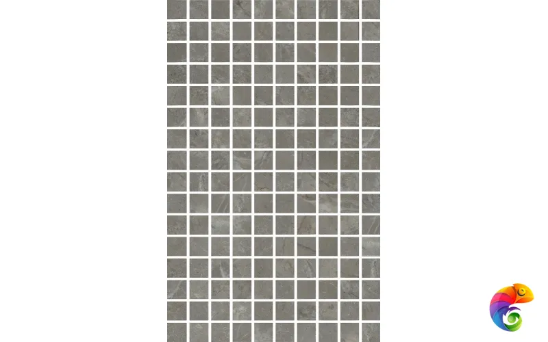 MM6434 Декор Кантата мозаичный серый глянцевый 25x40x0,8