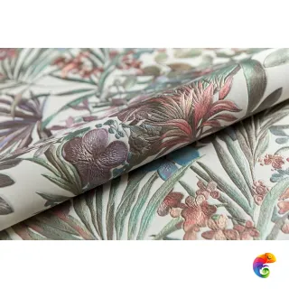 KM5903 Обои виниловые Джангл мотив, светлый цветной (1, Т E)