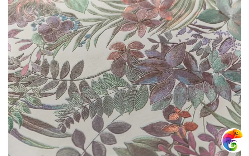 KM5903 Обои виниловые Джангл мотив, светлый цветной (1, Т E)