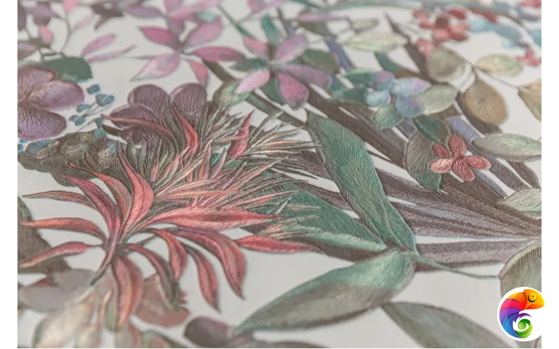 KM5903 Обои виниловые Джангл мотив, светлый цветной (1, Т E)