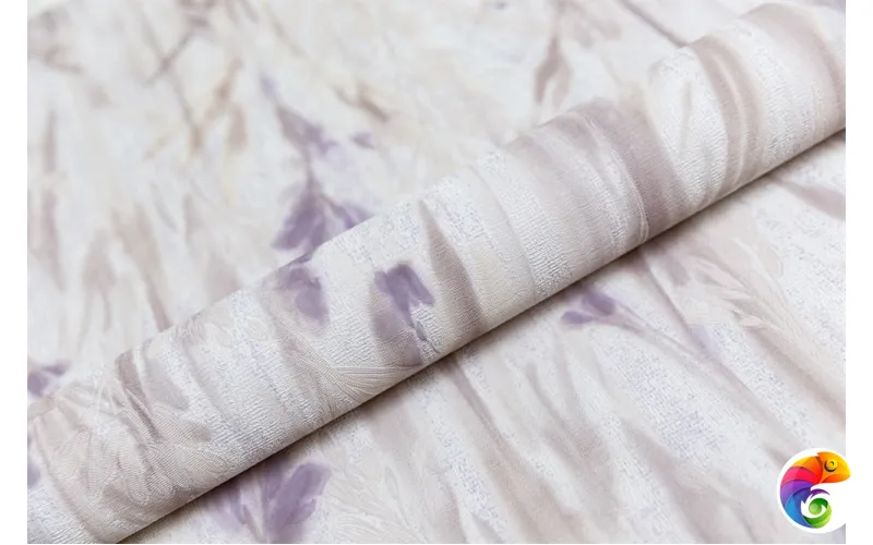 KM7904 Обои виниловые Отражение мотив,серый сиреневый  1,06х10 (1, Т A) прямая стыковка