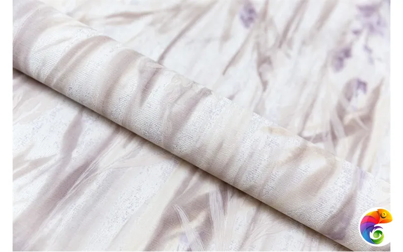 KM7904 Обои виниловые Отражение мотив,серый сиреневый  1,06х10 (1, Т A) прямая стыковка