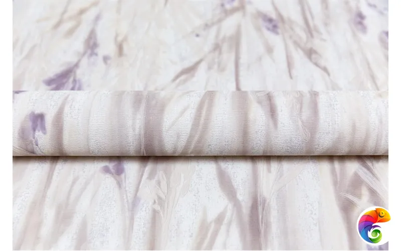 KM7904 Обои виниловые Отражение мотив,серый сиреневый  1,06х10 (1, Т A) прямая стыковка