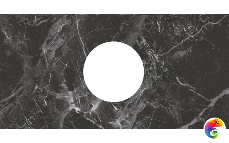 ID160 Декор Коррер наборный чёрный глянцевый 30x60x0,9