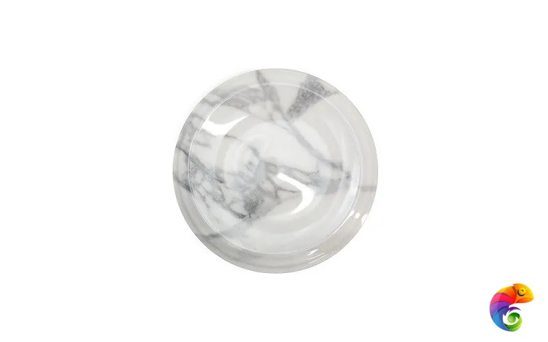 OBD004 Декор Коррер белый глянцевый 16x16x1,2