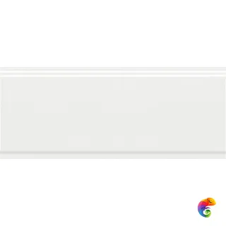 BDA034R Бордюр Флориан белый матовый обрезной 30x12x1,3