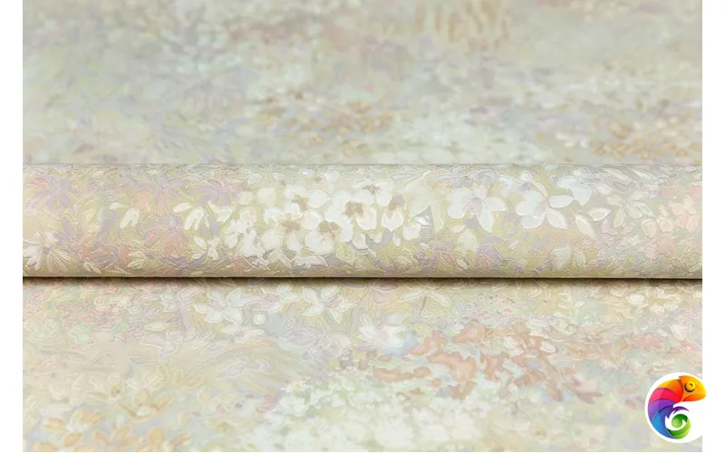 KM7508 Обои виниловые Апрель мотив-2, цветной светлый 1,06х10 (1, Т F1) прямая стыковка