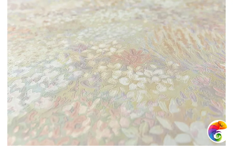 KM7508 Обои виниловые Апрель мотив-2, цветной светлый 1,06х10 (1, Т F1) прямая стыковка