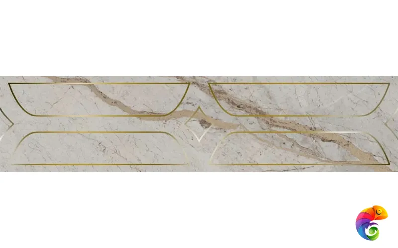 KMB3STA001BR Бордюр Ифран серый светлый глянцевый обрезной 60x14,5x0,9