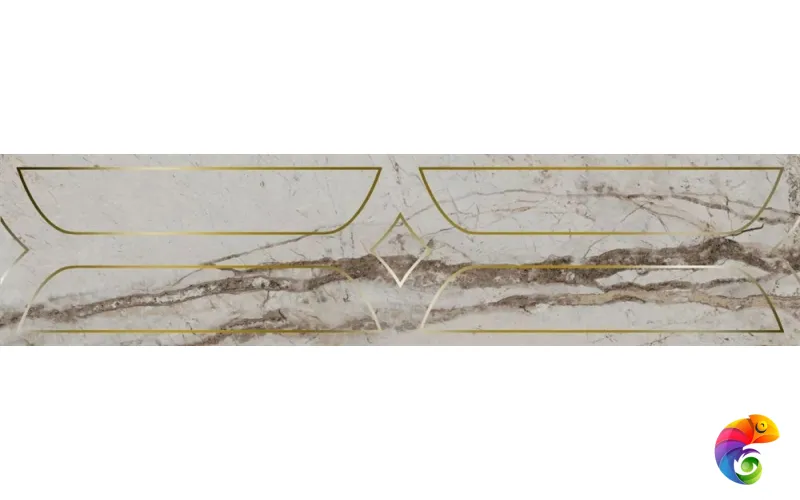 KMB3STA001BR Бордюр Ифран серый светлый глянцевый обрезной 60x14,5x0,9