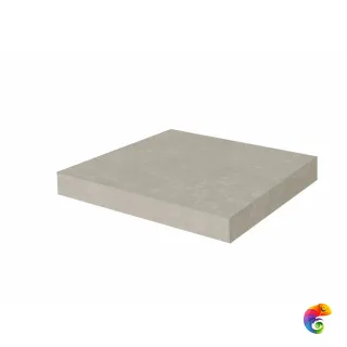 KM6012G0201RGCA Ступень угловая клееная Касабланка HP серый светлый матовый обрезной 33x33x0,9