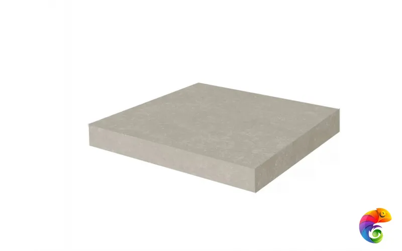 KM6012G0201RGCA Ступень угловая клееная Касабланка HP серый светлый матовый обрезной 33x33x0,9