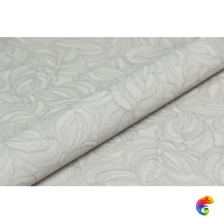 KM8614 Обои виниловые Мираж,  база универсальная,серый, листья (1, Т A) смещённая стыковка