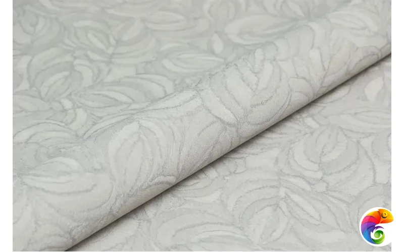 KM8614 Обои виниловые Мираж,  база универсальная,серый, листья (1, Т A) смещённая стыковка