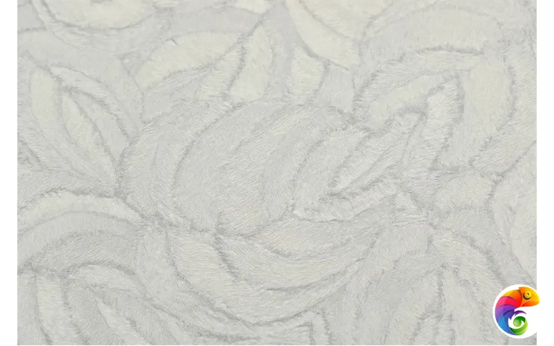 KM8614 Обои виниловые Мираж,  база универсальная,серый, листья (1, Т A) смещённая стыковка