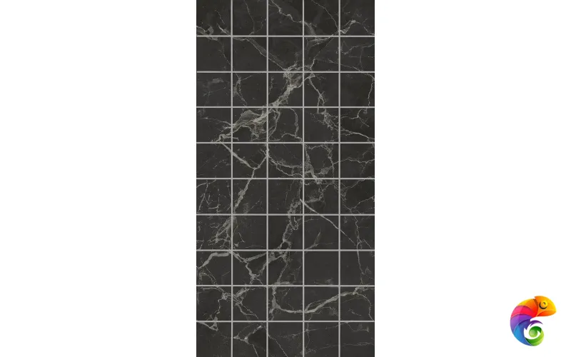 KMD2PTG004BR Декор чипсет Коррер чёрный глянцевый обрезной 30x60x0,9