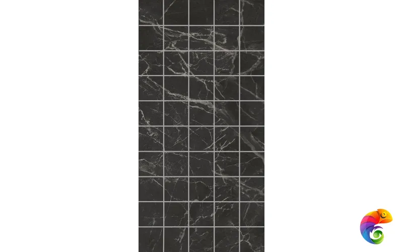 KMD2PTG004BR Декор чипсет Коррер чёрный глянцевый обрезной 30x60x0,9