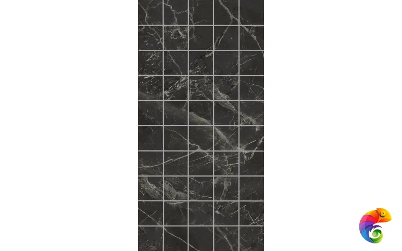 KMD2PTG004BR Декор чипсет Коррер чёрный глянцевый обрезной 30x60x0,9