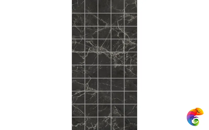 KMD2PTG004BR Декор чипсет Коррер чёрный глянцевый обрезной 30x60x0,9