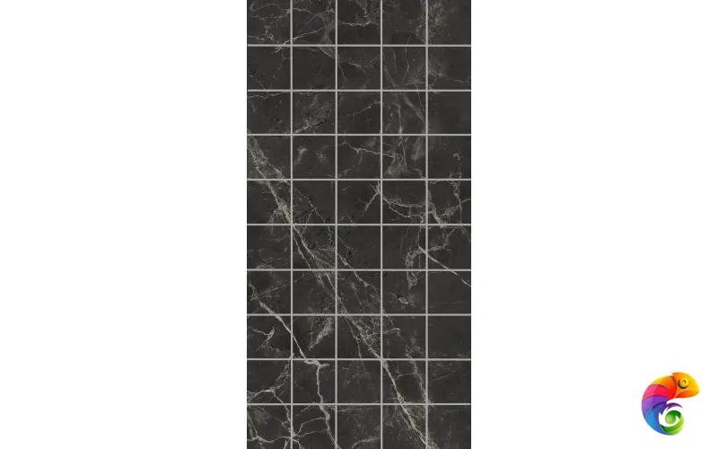 KMD2PTG004BR Декор чипсет Коррер чёрный глянцевый обрезной 30x60x0,9