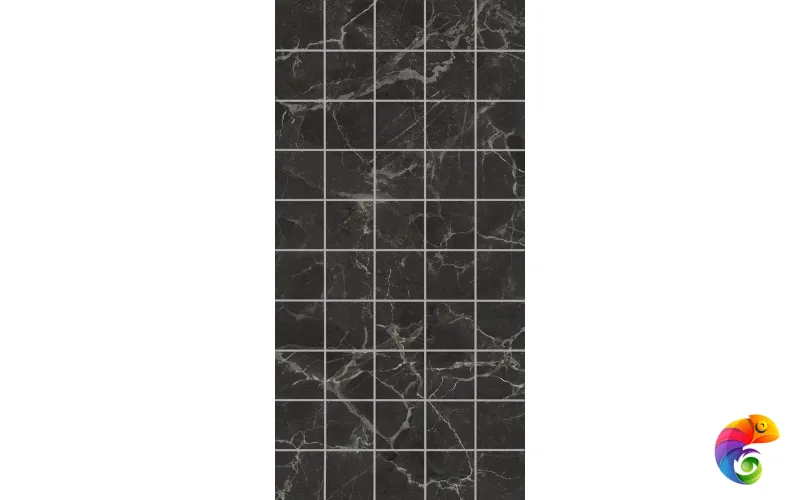 KMD2PTG004BR Декор чипсет Коррер чёрный глянцевый обрезной 30x60x0,9