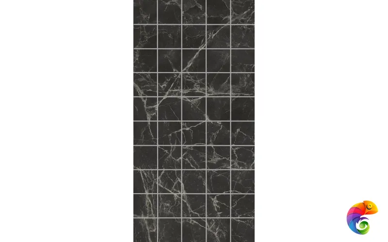 KMD2PTG004BR Декор чипсет Коррер чёрный глянцевый обрезной 30x60x0,9