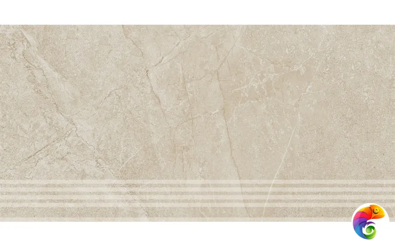 KM6060G0481RGRF Ступень фронтальная Эстерель бежевый светлый матовый обрезной 30x60x0,9