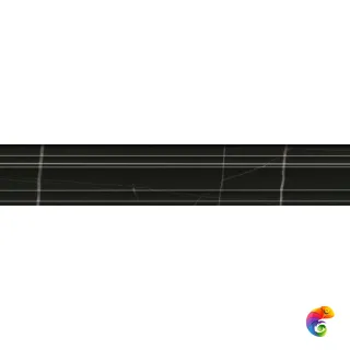 BLF002R Бордюр Багет Греппи черный 40x7,3x28