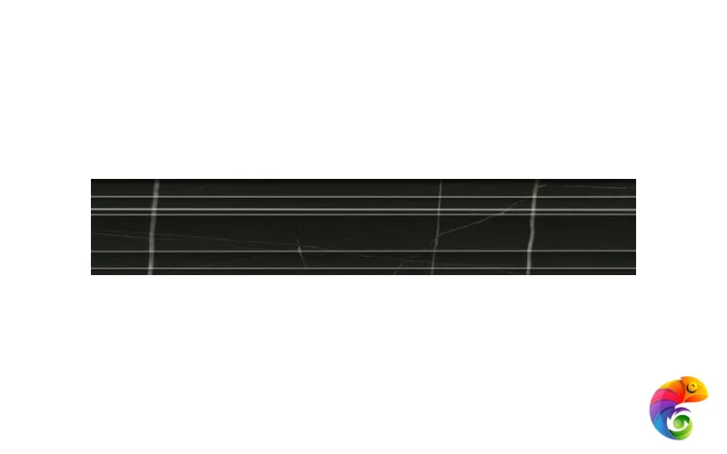 BLF002R Бордюр Багет Греппи черный 40x7,3x28