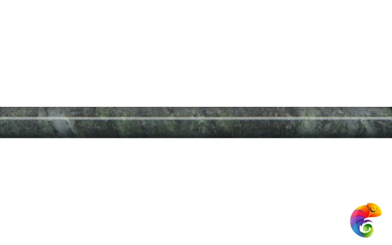 SPA057R Бордюр Серенада зелёный глянцевый обрезной 30x2,5x1,9