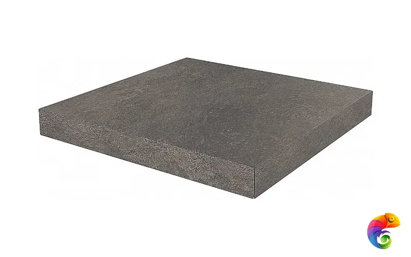 DD600620R/GCA Ступень угловая клееная Про Стоун антрацит  33x33x0,9