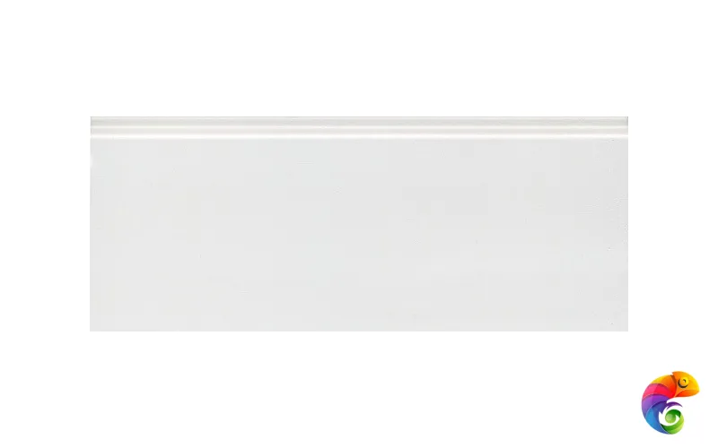 FMF022R Плинтус Флориан белый матовый обрезной 30x12x1,3