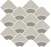 KMD2HID006BR Декор Таделакт наборный бежевый светлый, зелёный матовый обрезной 30x28x0,9