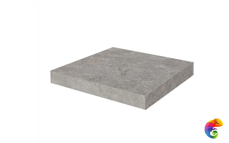 KM8080G0041RGCA Ступень угловая клееная Портленд серый матовый обрезной 33x33x0,9