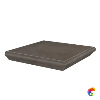 KM4040G0031NGTA Ступень угловая Хадду коричневый матовый 34x34x0,8